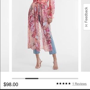 Express Floral Maxi Cover-Up